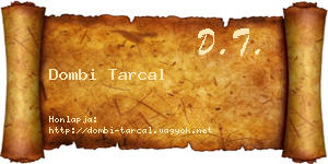 Dombi Tarcal névjegykártya